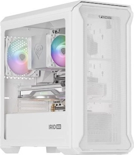Genesis Irid 503 ARGB Lite – kompakt mikro-tower kabinet mATX med hærdet glas