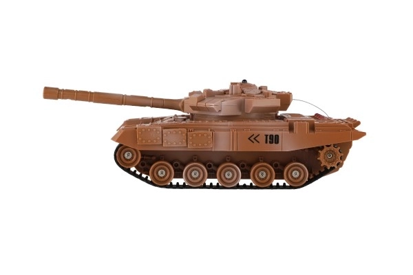 RC Tankkamp med genopladeligt batterisæt med lyd og lys 27MHz/40MHz