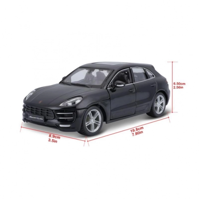 Bburago 1:24 Porsche Macan sort 18-21077