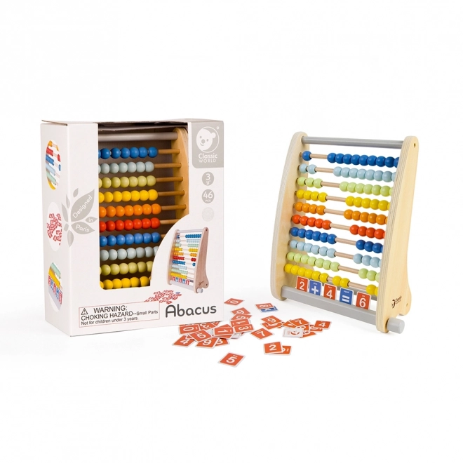 Classic World klassisk trætæller med matematikopgaver