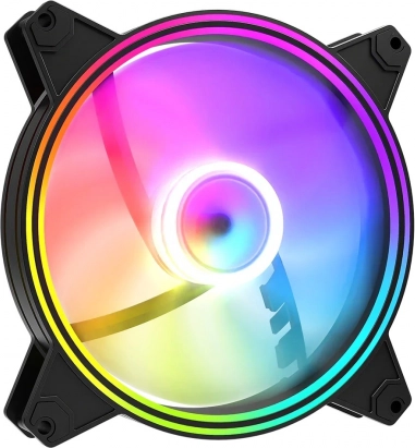 Volcano Apex 140 ARGB Reverse – stillegående 140 mm blæser med adresserbar RGB
