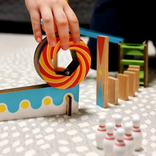 Træ klodser domino / domino puslespil Tooky Toy