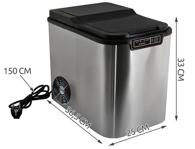 Malatec K5537 isterningmaskine sølv/grå 120W