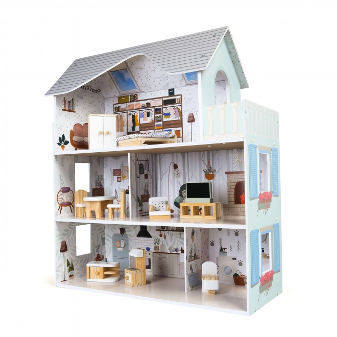 Dukkehus med møbler Residence Emma ECOTOYS