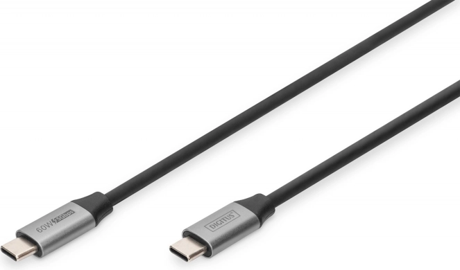 USB‑C-kabel 3.0, 60 W, 5 Gbps, USB‑C til USB‑C, 1 m, sort