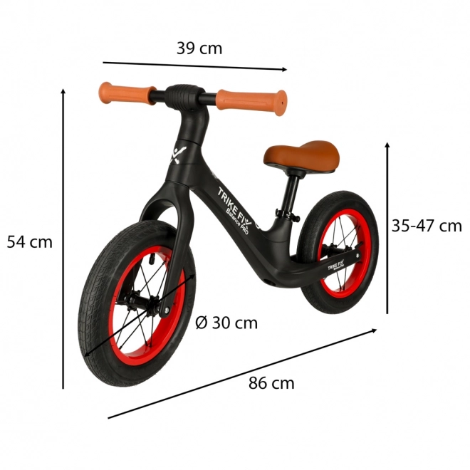 Børne løbecykel Trike Fix Balance PRO sort