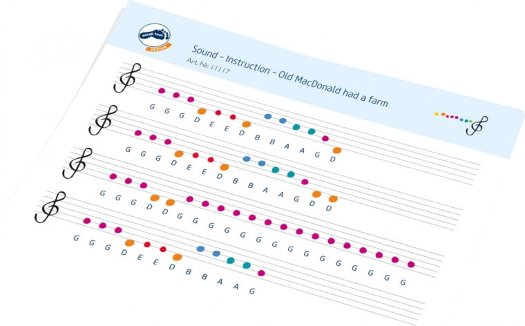 Nem indlæring med farvede noder