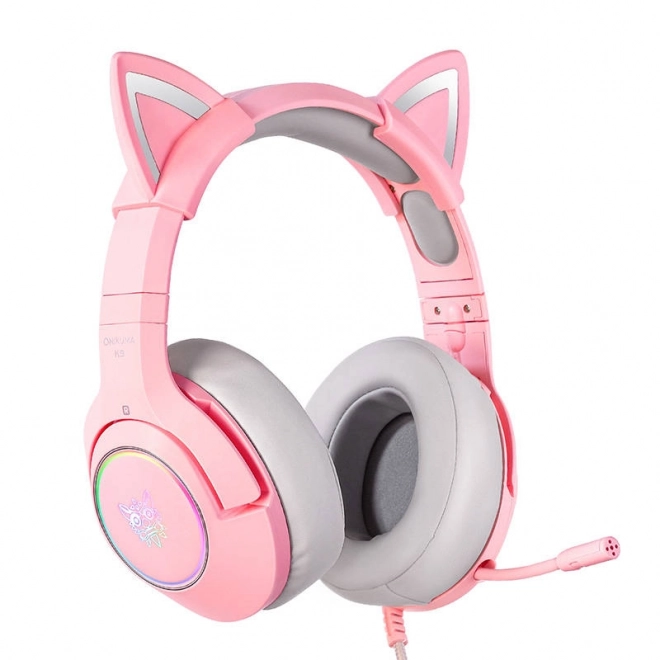 Gaminghovedtelefoner ONIKUMA K9 lyserød