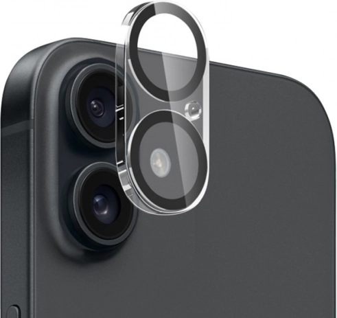 Beskyttelsesglas Crong Lens Shield til iPhone 16 og iPhone 16 Plus