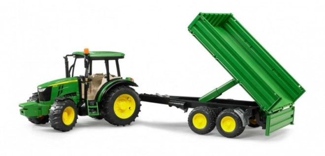 Bruder Traktor John Deere med trailer