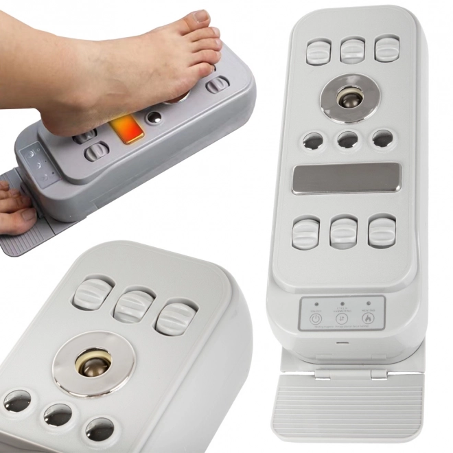 Elektrisk fodmassageapparat med opvarmning og vibrationsmassage