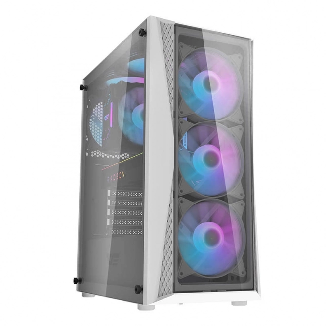 Computer kabinet Darkflash DK352 Plus med 4 blæsere (sort/hvid)
