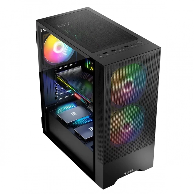 Arya ARGB USB 3.0 Midi Tower sort