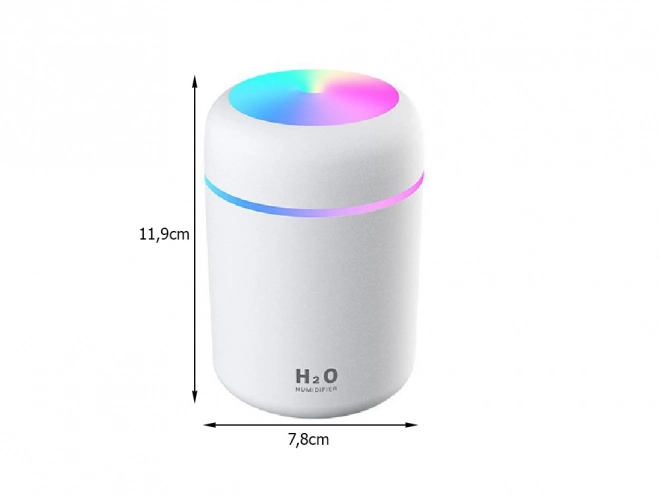 Mini luftfugter og duftspreder USB med RGB-belysning
