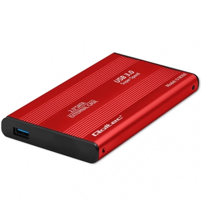 Ekstern case til 2,5" HDD/SSD SATA3, USB 3.0, rød