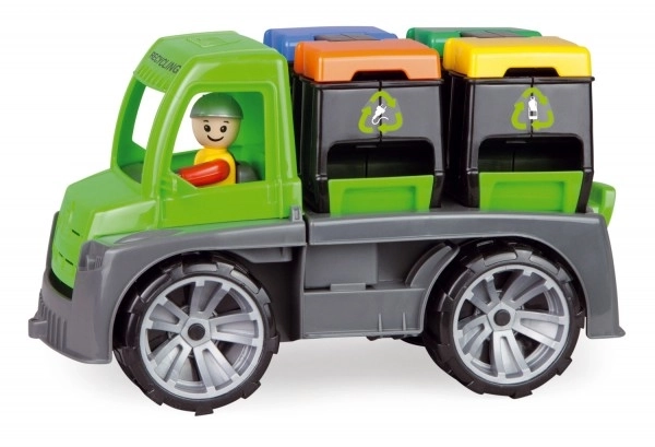 Auto Truxx lastbil med containere med figur plastik 28cm i kasse 39x16x22cm 24m+