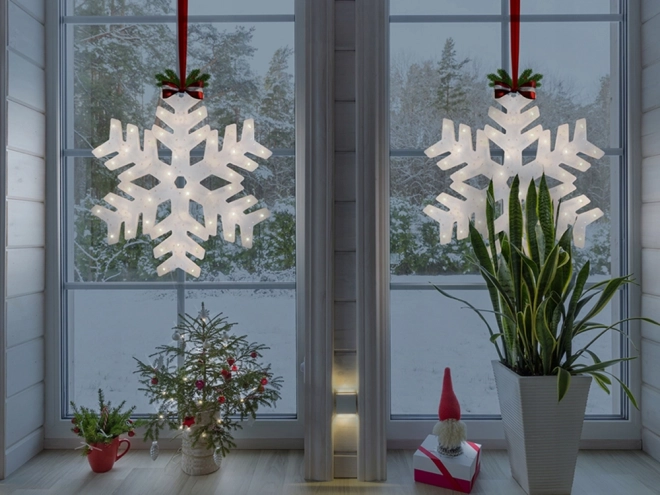 Julebelysningsdekoration snefnug