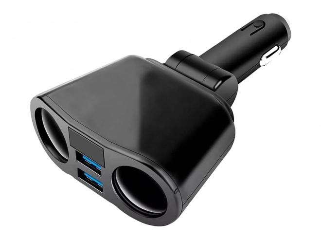 Stik til cigarettænder med splitter og USB-oplader