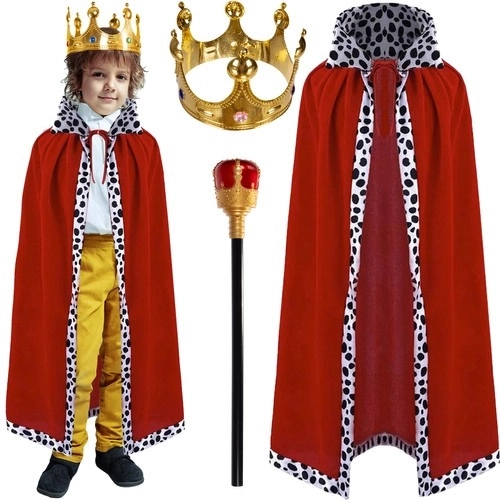 Sæt 3stk kongekostume. Kruzzel 20560