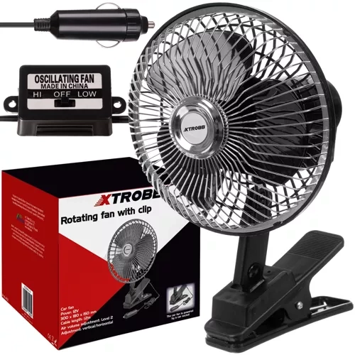 Roterende bilventilator med klips Xtrobb
