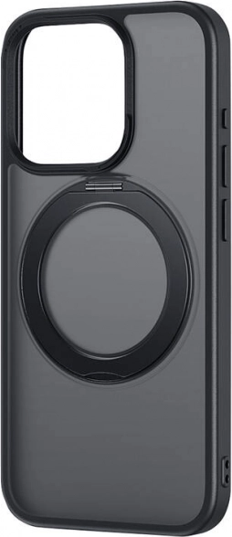 Baseus SkyRing 360° telefoncover med stander til iPhone 15 + hærdet glas og rengøringssæt (sort)