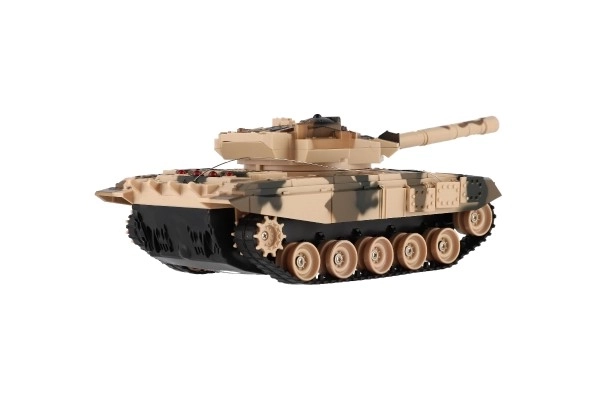 Fjernstyret tank med genopladeligt batteripakke og lydeffekter