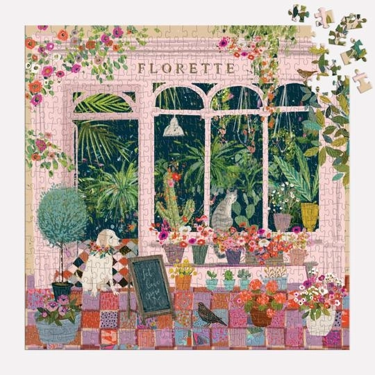 Florette-puslespil fra Galison 500 brikker