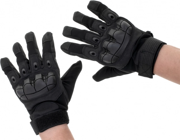 Taktiske handsker med knobeskyttelse XL sort