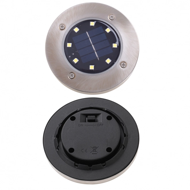 Havesolcellebelysning 8 LED 4 stk - varm hvid