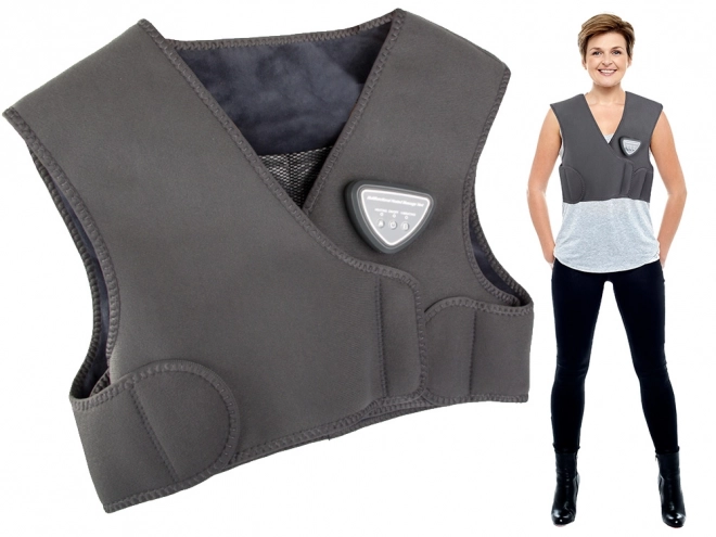 Trådløs varme- og massagevest