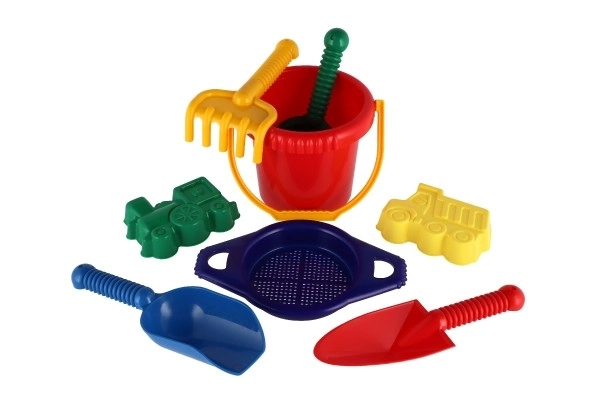 Plastsæt til sand i net til børn fra 12 måneder