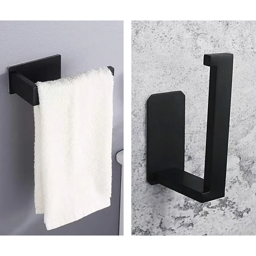 sort loft toiletpapirholder til væg