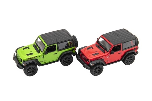 Metalbil Kinsmart Jeep Wrangler 2018 med tilbagespoling 12,5cm