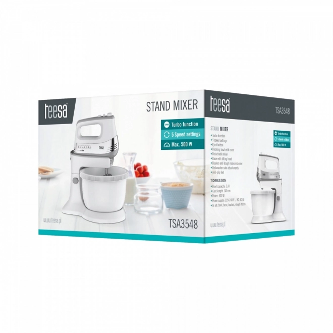 Håndmixer med roterende skål 500W