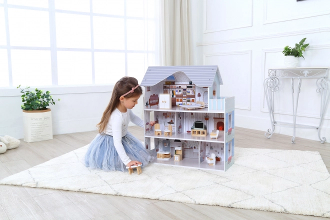 Dukkehus med møbler Residence Emma ECOTOYS