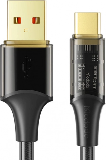 USB-C-kabel McDodo med hurtig opladning, 1,8 m, sort