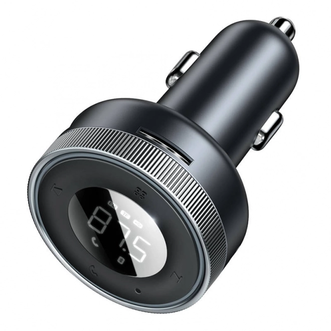 Baseus Enjoy Trådløs Oplader MP3 til Bilen, Bluetooth 5.0, microSD, AUX (Sort)