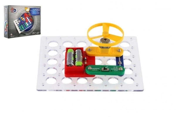 Elektronikmysterier 80 eksperimenter mini på batterier i kasse 24x18x4cm fra 6 år