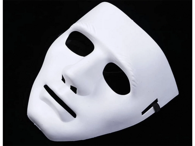 Hvid Halloween maske Myers