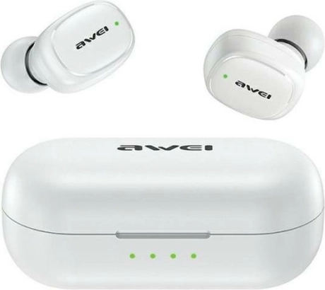 trådløse høretelefoner awei t13 pro tws (bluetooth 5.1) hvid