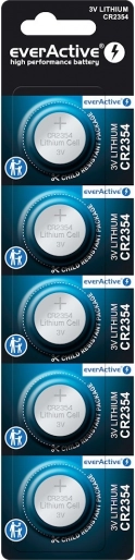 Lithium knapcellebatteri mini CR2354, 5 stk.