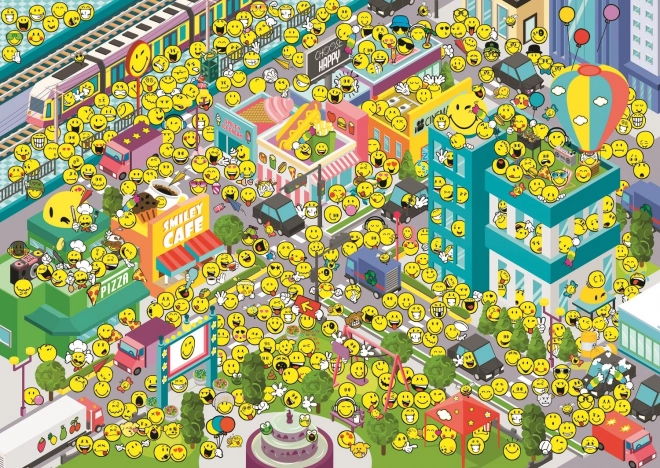 Puslespil Smiley - Hvor er Smiley? 500 brikker