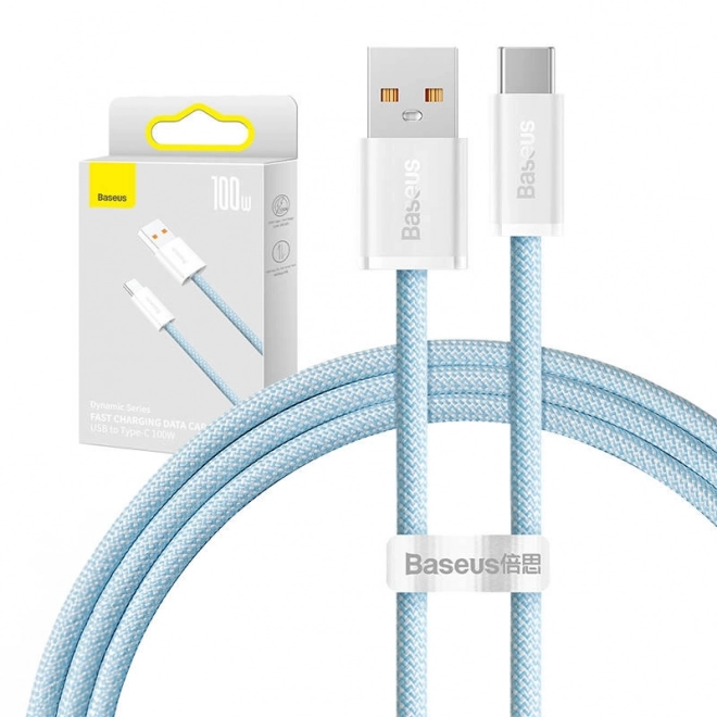 USB til USB-C kabel Baseus Dynamic, 100 W, 1 m, blå