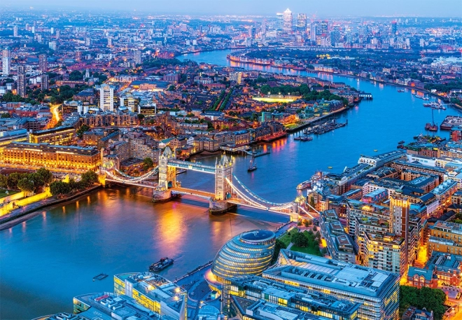 Luftfoto af London – puslespil 1000 brikker CASTORLAND