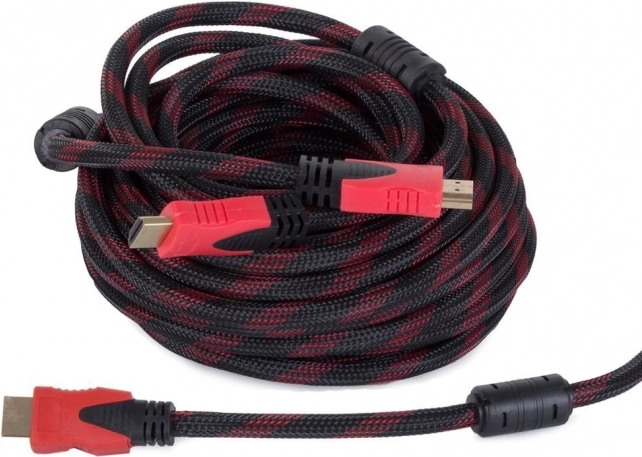 HDMI-kabel 1.4, 10 m, forgyldte stik, 4K/2K, Full HD 3D, ethernet