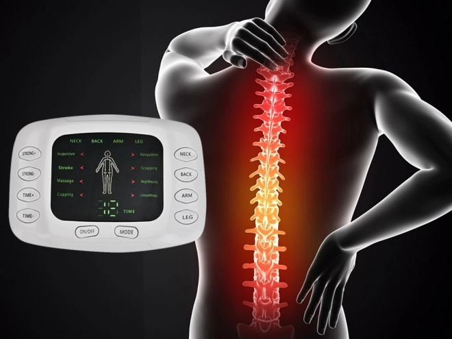 Elektrostimulator til muskler og nerver MASSAGE ENHED