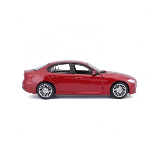 Bburago 1:24 Alfa Romeo Giulia (2016) Metallic rød 18-21080