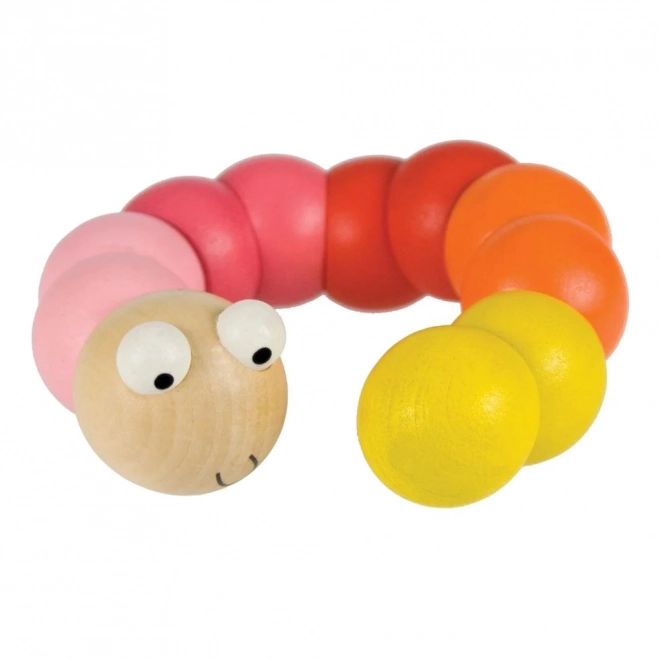 Bigjigs Toys trælegetøj - Farverig orm blå