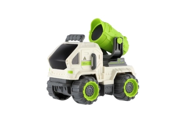 Rumfart bil plastik 7x10cm med svinghjul 3 slags