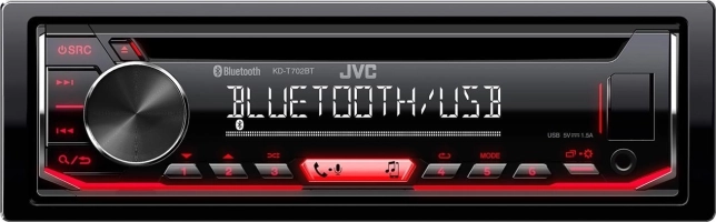 Bilradio med Bluetooth med JVC K2-teknologi og Streaming DJ